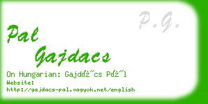 pal gajdacs business card